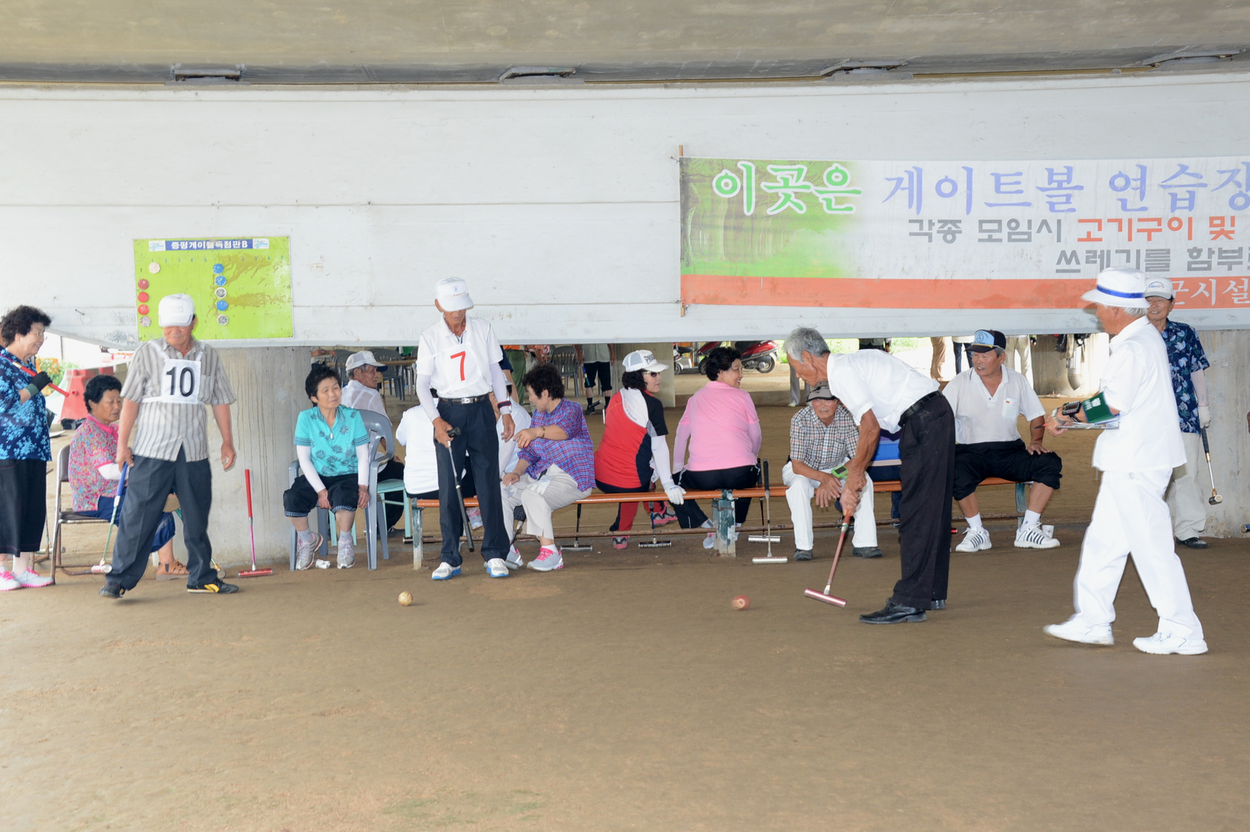 증평군, 제10회 군수기차지 노인게이트볼대회 개최